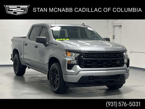 Certified 2023 Chevrolet Silverado 1500 Custom w/ LPO, Dark Essentials Package AWD/4WD image 1