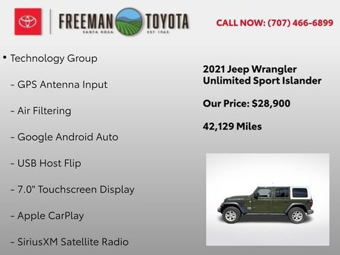 Used 2021 Jeep Wrangler Unlimited Sport AWD/4WD image 12