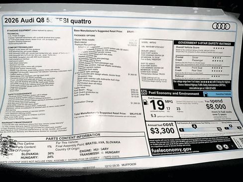 New 2026 Audi Q8 Premium Plus image 18