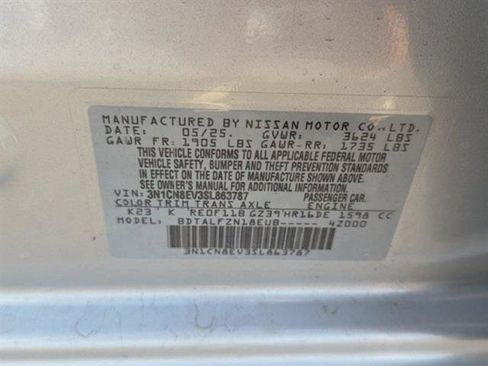 Used 2025 Nissan Versa SV w/ Trunk Package image 48