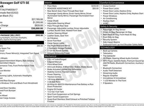 Used 2015 Volkswagen GTI SE w/ Lighting Package (SEL) FWD image 26