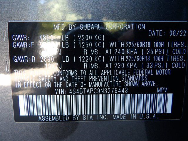 Certified 2022 Subaru Outback Touring w/ Popular Package #2 AWD/4WD image 35
