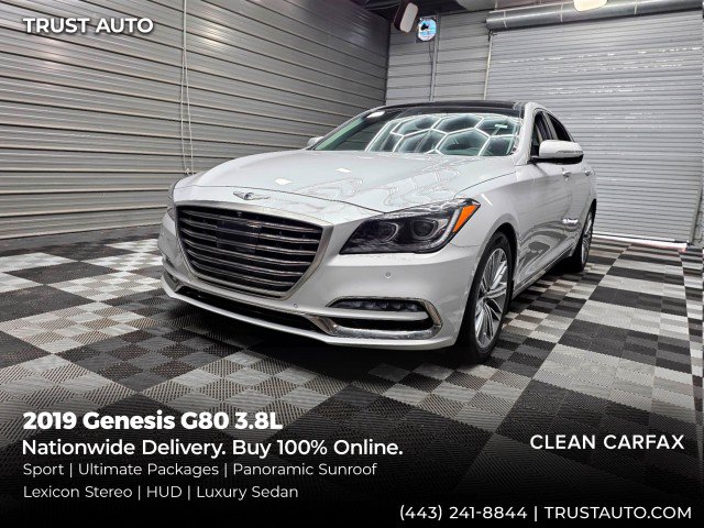 Used 2019 Genesis G80 3.8 w/ Ultimate Package 03 RWD image 1