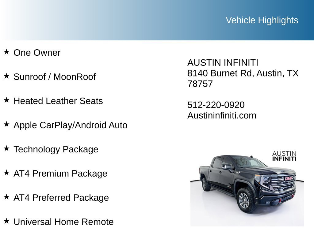 Used 2025 GMC Sierra 1500 AT4 w/ AT4 Premium Package AWD/4WD image 10
