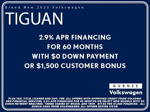 New 2025 Volkswagen Tiguan S image 4