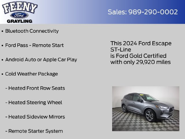 Certified 2024 Ford Escape ST-Line w/ Tech Pack #1 AWD/4WD image 9
