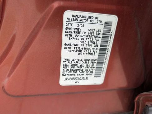 Used 2003 Nissan Murano SL AWD/4WD image 25
