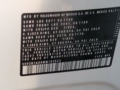 Used 2021 Volkswagen Tiguan SE R-Line AWD/4WD image 11