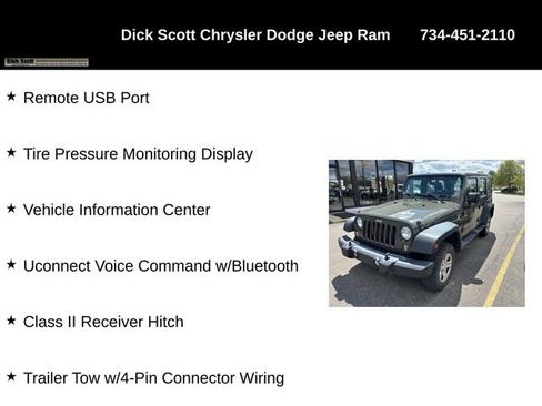 Used 2016 Jeep Wrangler Unlimited Sport w/ Max Tow Package AWD/4WD image 5