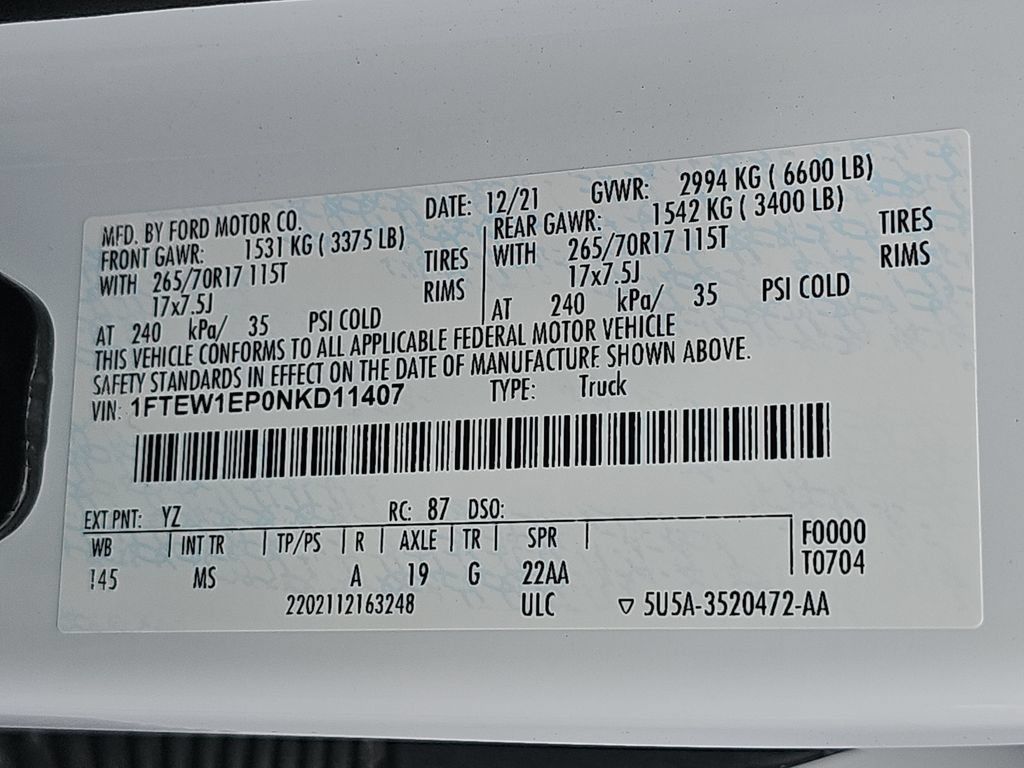 Used 2022 Ford F150 XLT w/ Trailer Tow Package AWD/4WD image 37