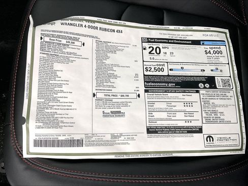 New 2026 Jeep Wrangler Unlimited Rubicon w/ Technology Group AWD/4WD image 21
