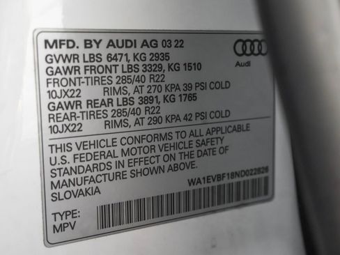 Used 2022 Audi Q8 Premium Plus w/ Premium Plus Package image 54