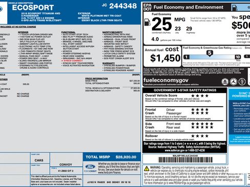 Used 2018 Ford EcoSport Titanium AWD/4WD image 35