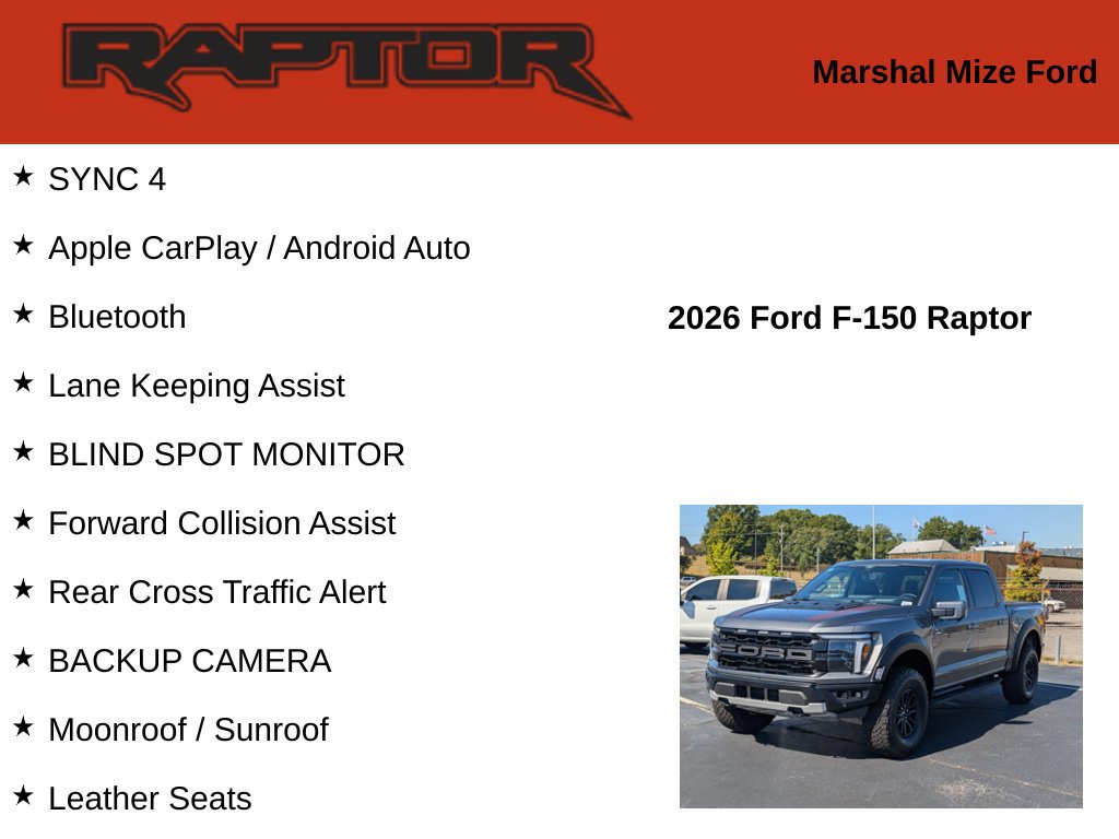 New 2026 Ford F150 Raptor AWD/4WD image 2