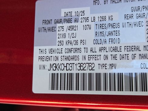 New 2026 MAZDA CX-90 3.3 Turbo w/ Premium Sport Pkg image 23