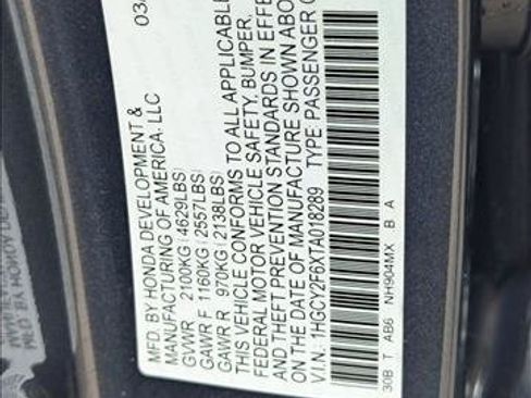 New 2026 Honda Accord EX-L image 16
