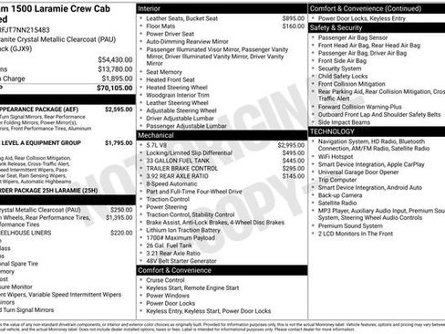 Used 2022 RAM 1500 Laramie w/ Sport Appearance Package AWD/4WD image 6