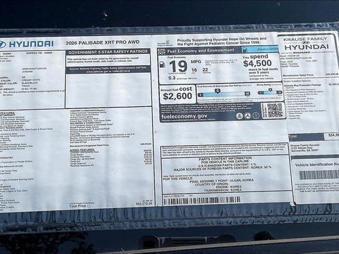 New 2026 Hyundai Palisade XRT Pro image 13