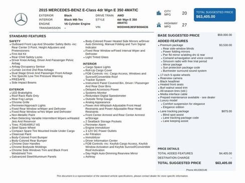 Used 2015 Mercedes-Benz E 350 4MATIC Wagon w/ Premium 1 Package image 4