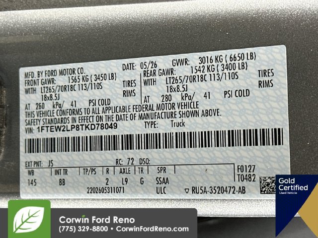 Used 2026 Ford F150 STX w/ Equipment Group 201A FX4 AWD/4WD image 34
