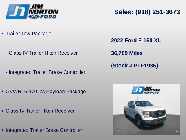 Used 2022 Ford F150 XL w/ Trailer Tow Package AWD/4WD image 8