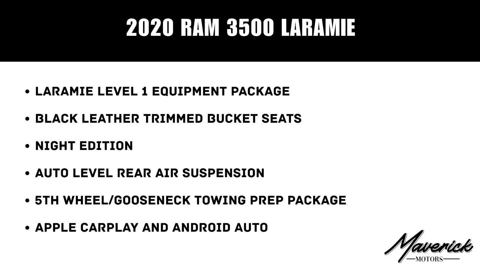 Used 2020 RAM 3500 Laramie w/ Night Edition AWD/4WD image 2