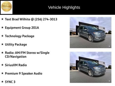 Used 2016 Ford Edge SEL w/ Equipment Group 201A FWD image 6