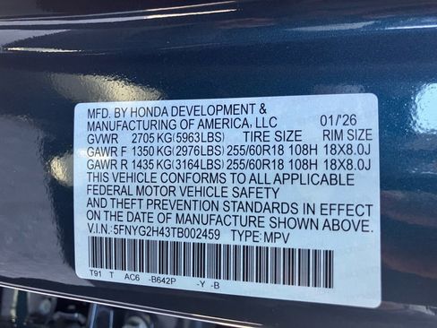 New 2026 Honda Pilot EX-L image 35