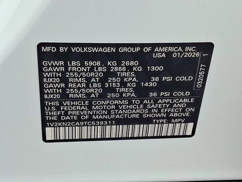 New 2026 Volkswagen Atlas SE image 11