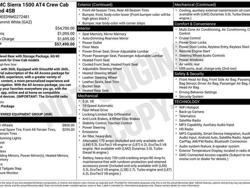 Used 2021 GMC Sierra 1500 AT4 AWD/4WD image 2