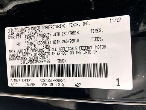 Used 2023 Toyota Tundra SR5 w/ SR5 Convenience Package AWD/4WD image 36