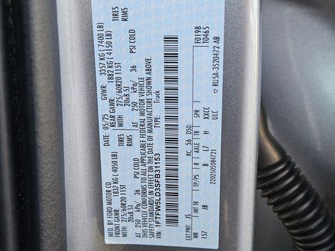 Certified 2025 Ford F150 Lariat w/ Equipment Group 502A High AWD/4WD image 36