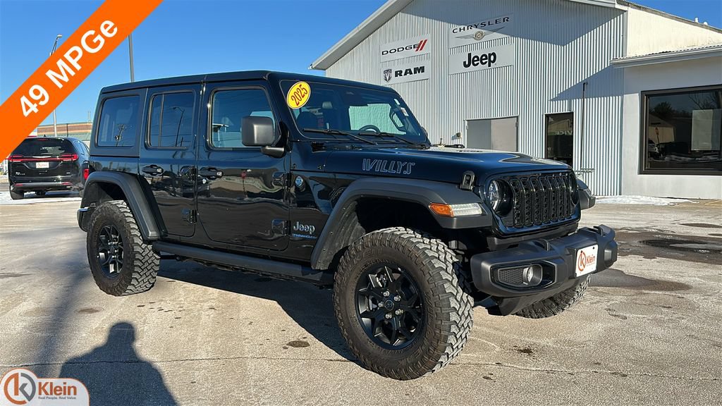 Used 2025 Jeep Wrangler Unlimited Sport S 4xe AWD/4WD image 1