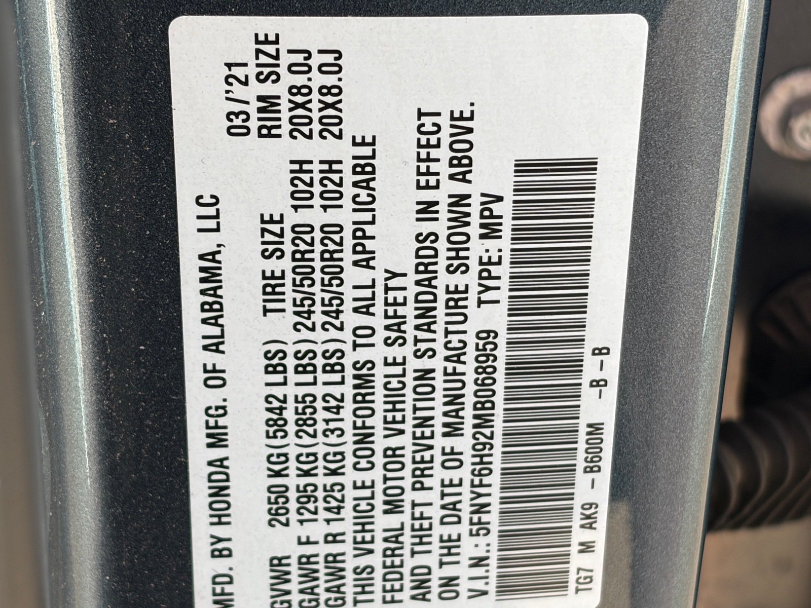 Used 2021 Honda Pilot Touring image 39