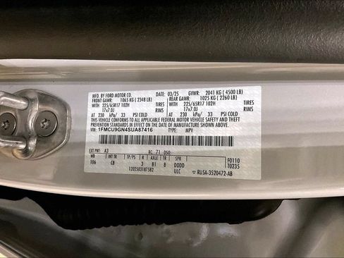 Certified 2025 Ford Escape Active AWD/4WD image 29
