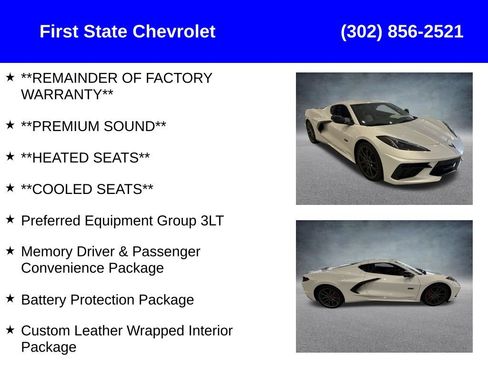 Used 2023 Chevrolet Corvette Stingray Premium Cpe RWD image 2