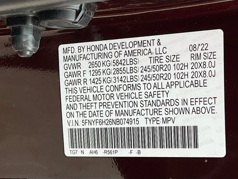 Used 2022 Honda Pilot Special Edition image 30