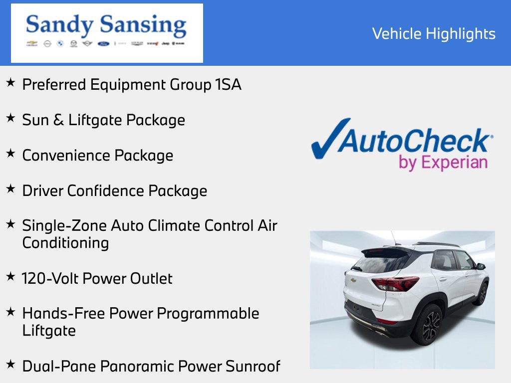 Used 2022 Chevrolet TrailBlazer ACTIV w/ Sun and Liftgate Package FWD image 7