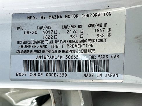 Used 2021 MAZDA MAZDA3 s image 33