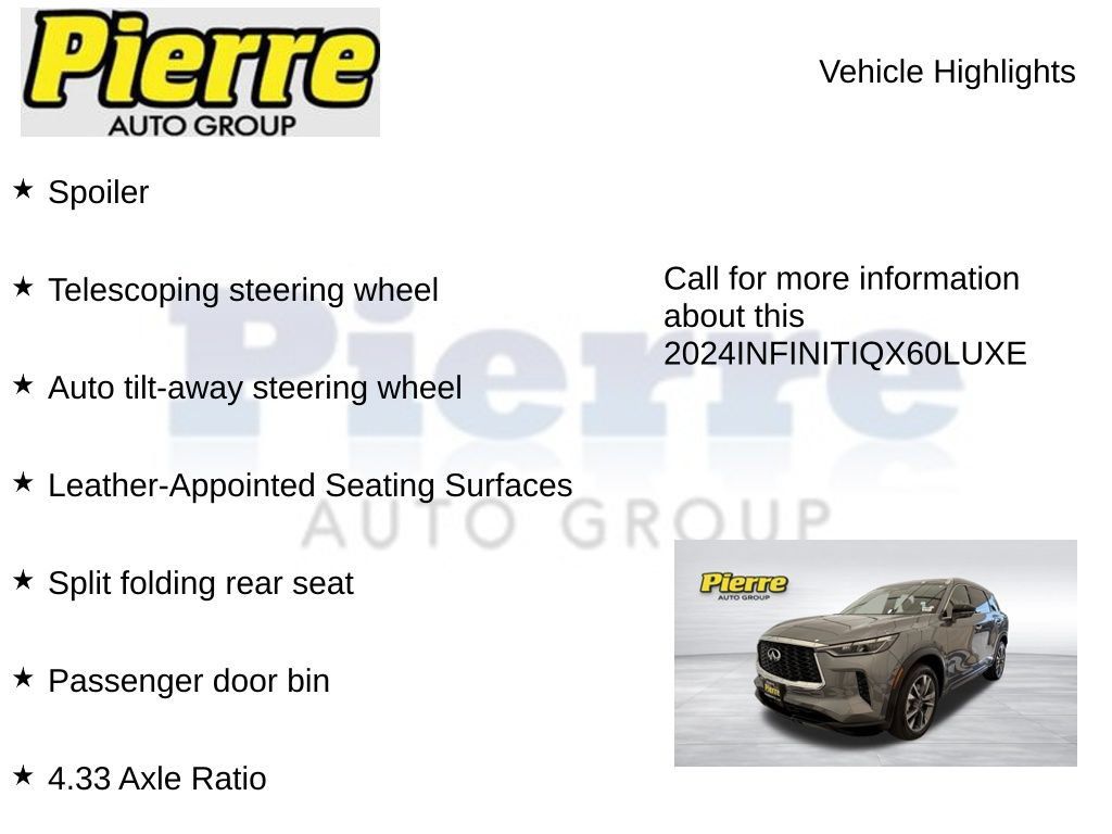 Used 2024 INFINITI QX60 Luxe AWD/4WD image 22