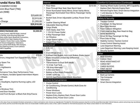 Certified 2024 Hyundai Kona SEL w/ Convenience Package FWD image 20