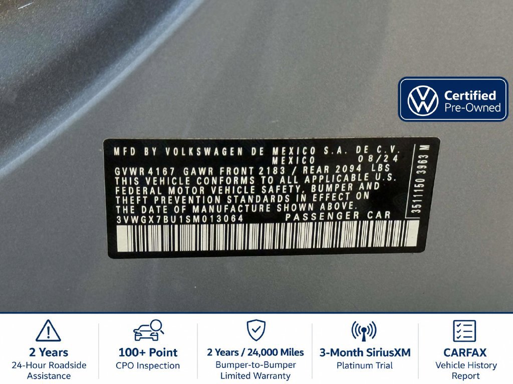 Certified 2025 Volkswagen Jetta SEL FWD image 27