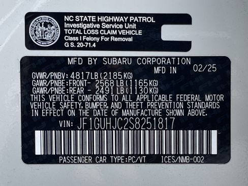 Used 2025 Subaru Impreza RS AWD/4WD image 22