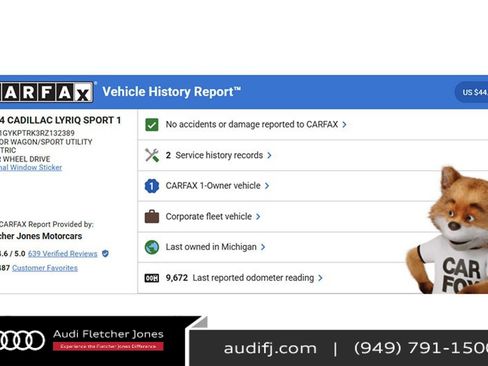 Used 2024 Cadillac Lyriq Sport w/ LPO, Floor Liner Package image 2