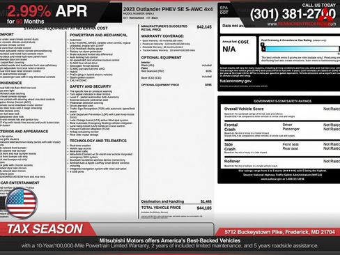 Used 2023 Mitsubishi Outlander SE image 20
