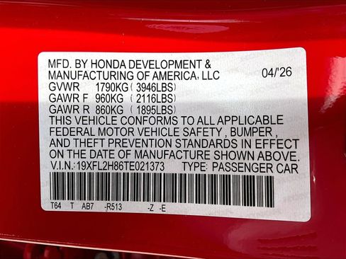 New 2026 Honda Civic Sport image 23