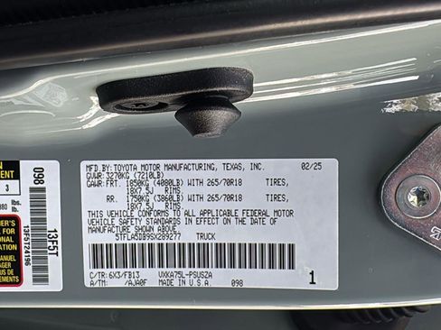 Certified 2025 Toyota Tundra SR5 w/ TRD Off-Road Package image 24