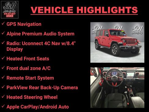 Used 2021 Jeep Wrangler Unlimited Sahara w/ Uconnect 4C Nav & Sound Group image 3