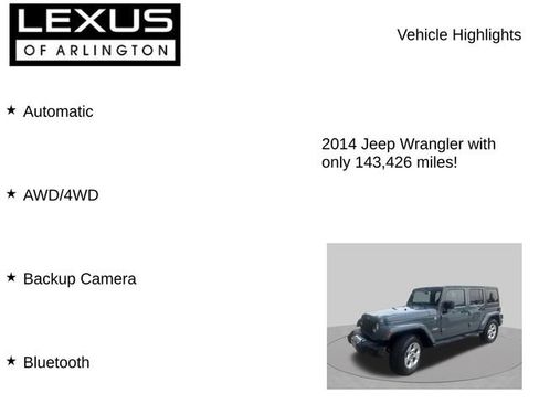 Used 2014 Jeep Wrangler Unlimited Sahara w/ Dual Top Group AWD/4WD image 8