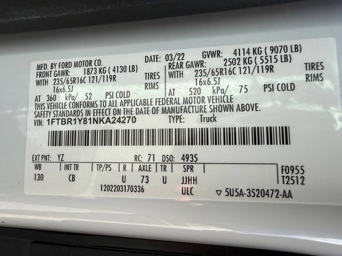 Used 2022 Ford Transit 250 Low Roof w/ Exterior Upgrade Package RWD image 41